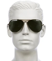 Ray-Ban Unisex RB3925 62mm Aviator Sunglasses