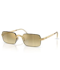 Ray-Ban Unisex RB3928 54mm Mirrored Lens Oval Sunglasses