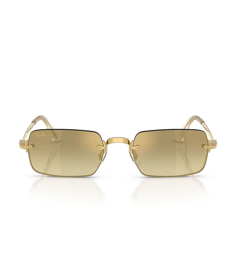 Ray-Ban Unisex RB3928 54mm Mirrored Lens Oval Sunglasses