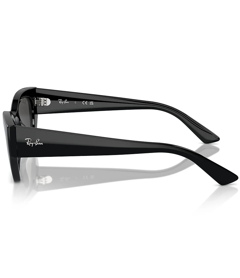 Ray-Ban Unisex RB4430 Zena 52mm Irregular Cat Eye Sunglasses