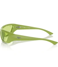 Ray-Ban Unisex Xan Bio-Based RB4431 34mm Statement Sunglasses