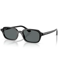 Ray-Ban Unisex RB4455 Zuri 52mm Polarized Rectangle Sunglasses