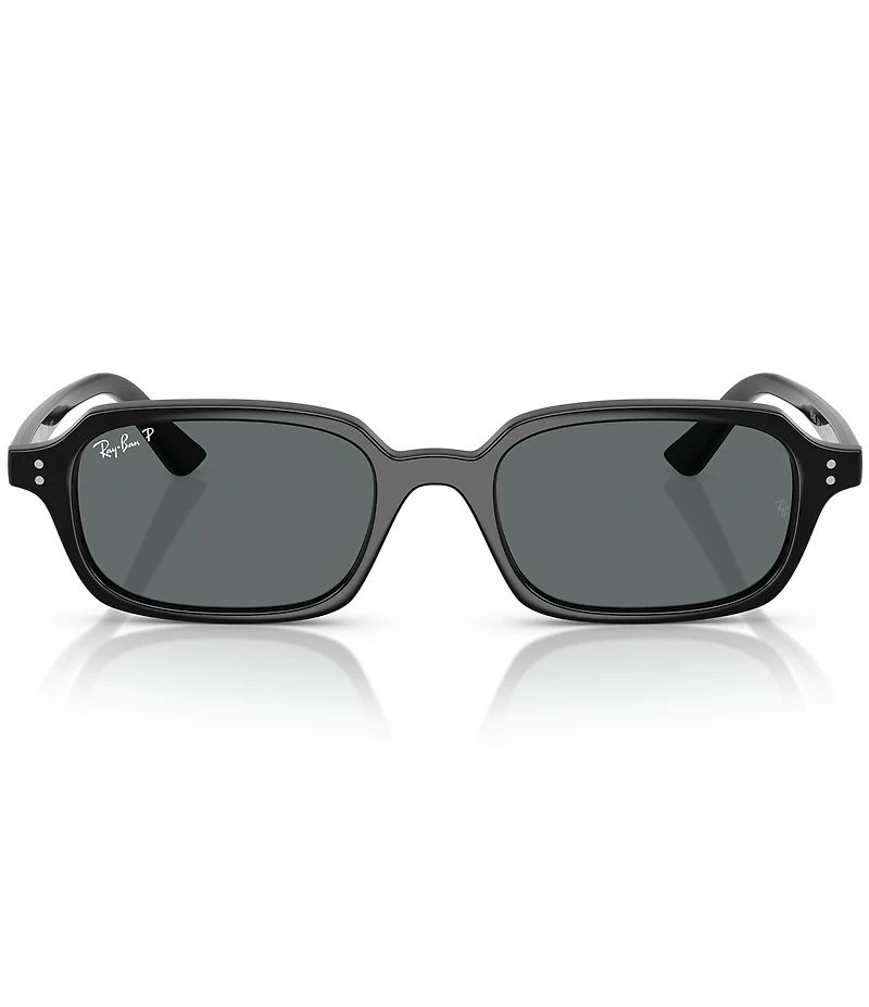 Ray-Ban Unisex RB4455 Zuri 52mm Polarized Rectangle Sunglasses