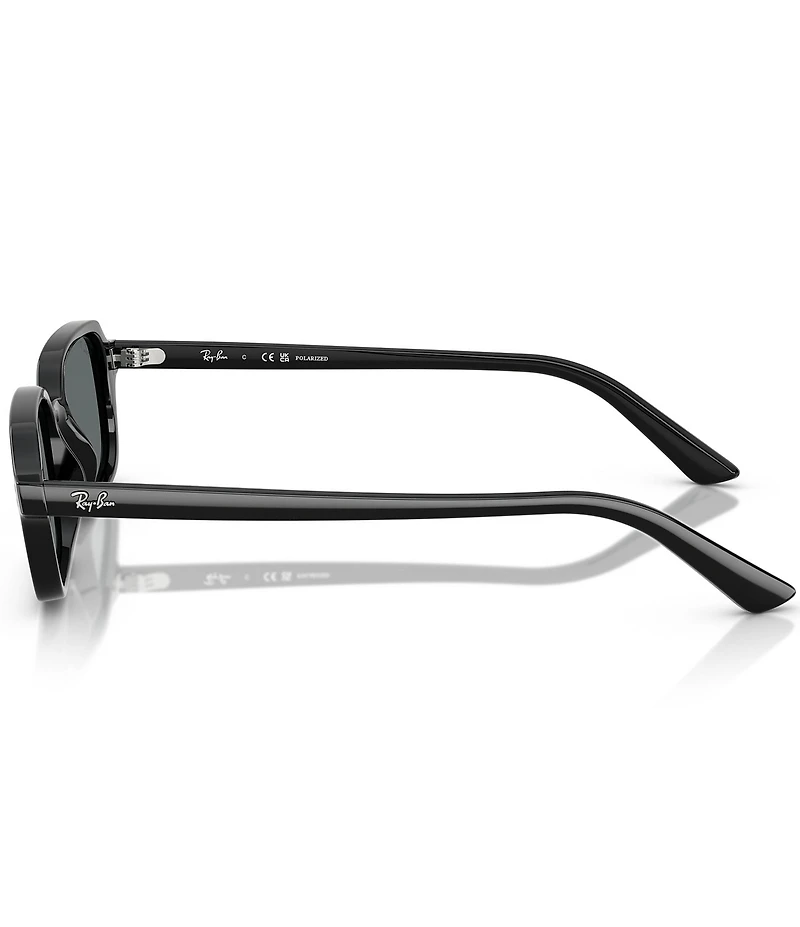 Ray-Ban Unisex RB4455 Zuri 52mm Polarized Rectangle Sunglasses