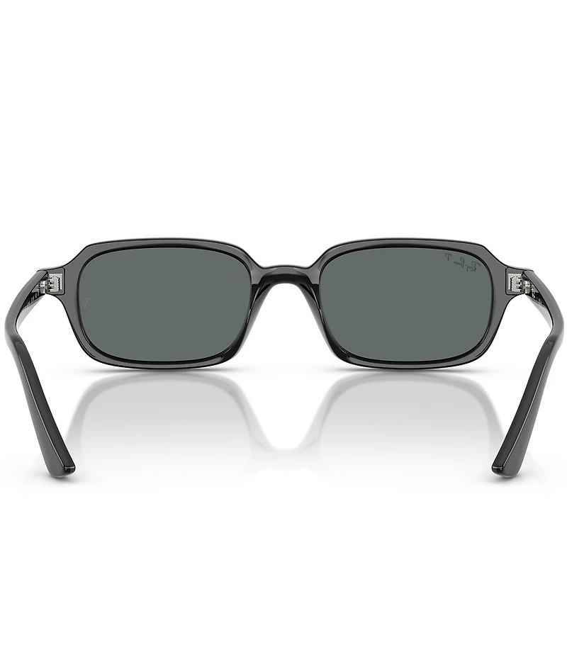 Ray-Ban Unisex RB4455 Zuri 52mm Polarized Rectangle Sunglasses