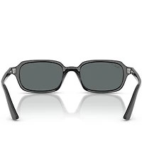 Ray-Ban Unisex RB4455 Zuri 52mm Polarized Rectangle Sunglasses