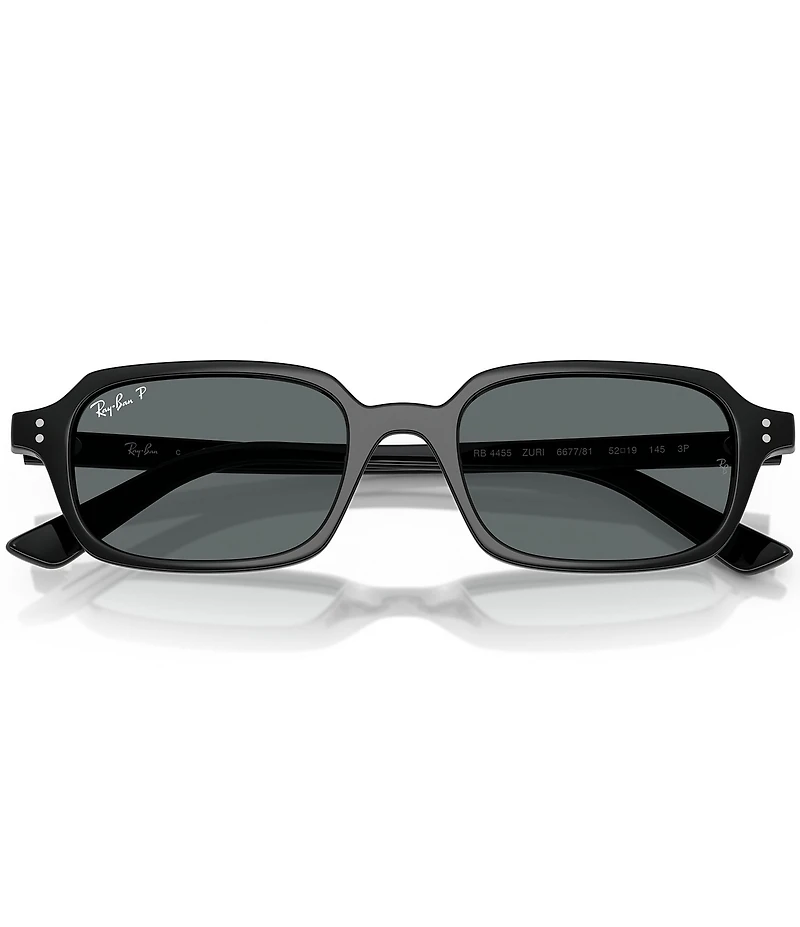 Ray-Ban Unisex RB4455 Zuri 52mm Polarized Rectangle Sunglasses