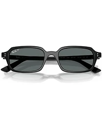 Ray-Ban Unisex RB4455 Zuri 52mm Polarized Rectangle Sunglasses