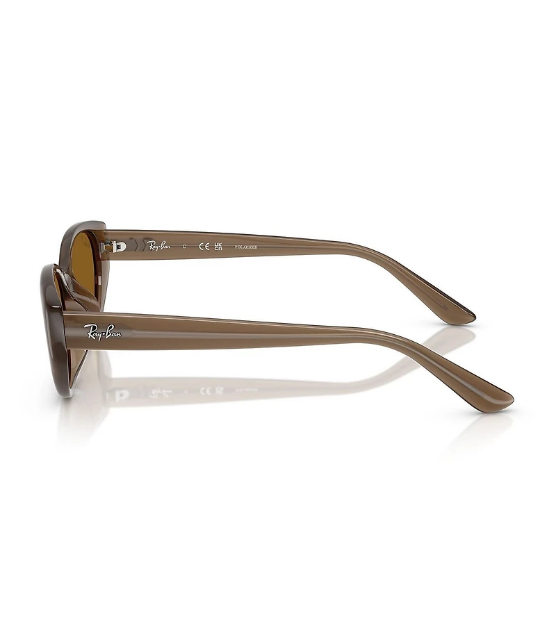 Ray-Ban Unisex RB4457D 55mm Polarized Rectangle Sunglasses