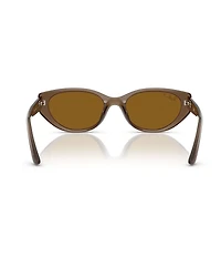 Ray-Ban Unisex RB4457D 55mm Polarized Rectangle Sunglasses