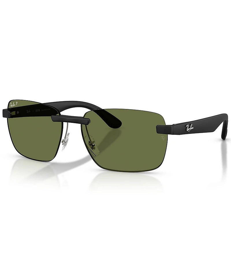 Ray-Ban Unisex RB4470C 62mm Polarized Geometric Sunglasses