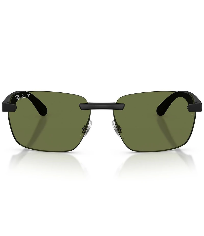 Ray-Ban Unisex RB4470C 62mm Polarized Geometric Sunglasses