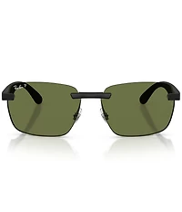 Ray-Ban Unisex RB4470C 62mm Polarized Geometric Sunglasses
