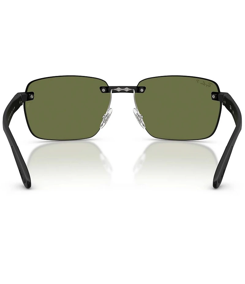 Ray-Ban Unisex RB4470C 62mm Polarized Geometric Sunglasses
