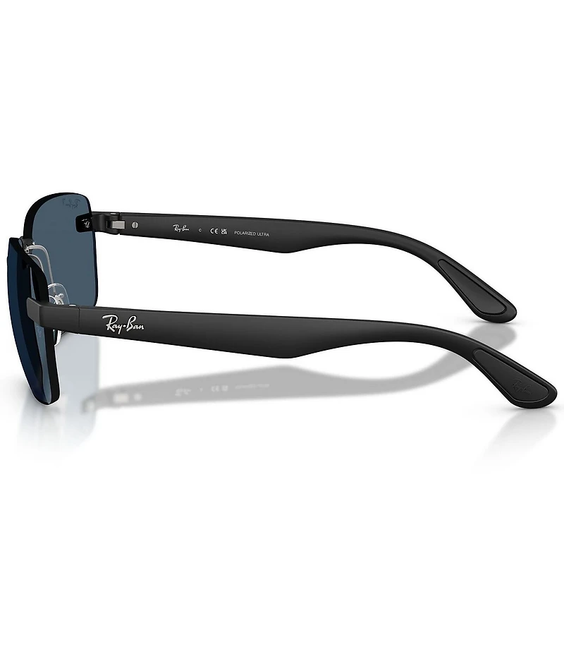 Ray-Ban Unisex RB4470C 62mm Polarized Geometric Sunglasses