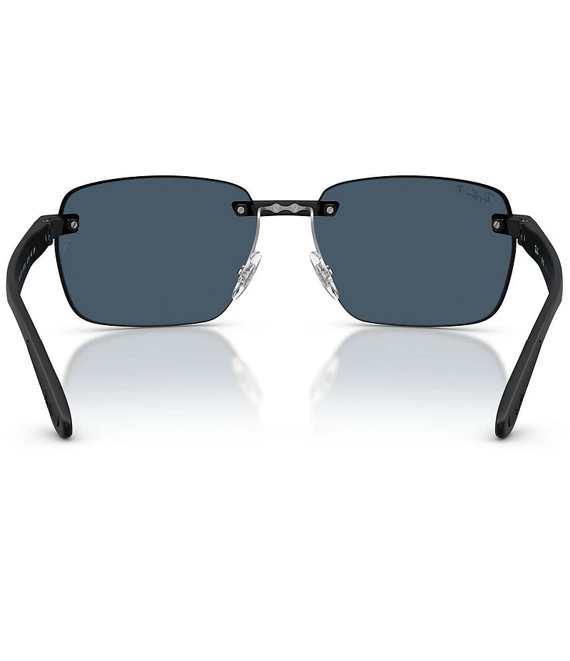 Ray-Ban Unisex RB4470C 62mm Polarized Geometric Sunglasses