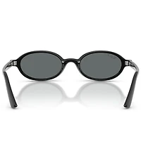 Ray-Ban Unisex RB4472 51mm Polarized Oval Sunglasses