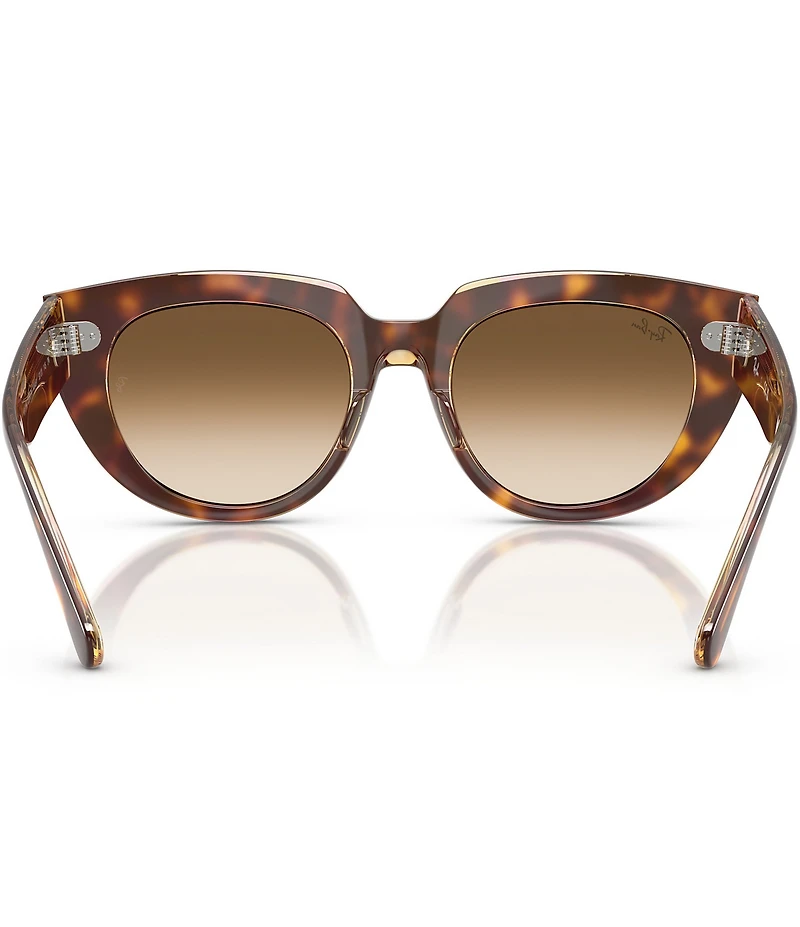 Ray-Ban Women's RB2286 Doreen 52mm Transparent Havana Cat Eye Square Sunglasses