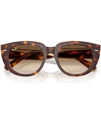 Ray-Ban Women's RB2286 Doreen 52mm Transparent Havana Cat Eye Square Sunglasses