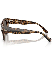 Ray-Ban Women's RB2286 Doreen 52mm Transparent Havana Square Sunglasses