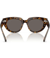 Ray-Ban Women's RB2286 Doreen 52mm Transparent Havana Square Sunglasses