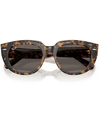 Ray-Ban Women's RB2286 Doreen 52mm Transparent Havana Square Sunglasses
