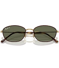 Ray-Ban Women's RB3749 58mm Polarized Tortoise Irregular Sunglasses