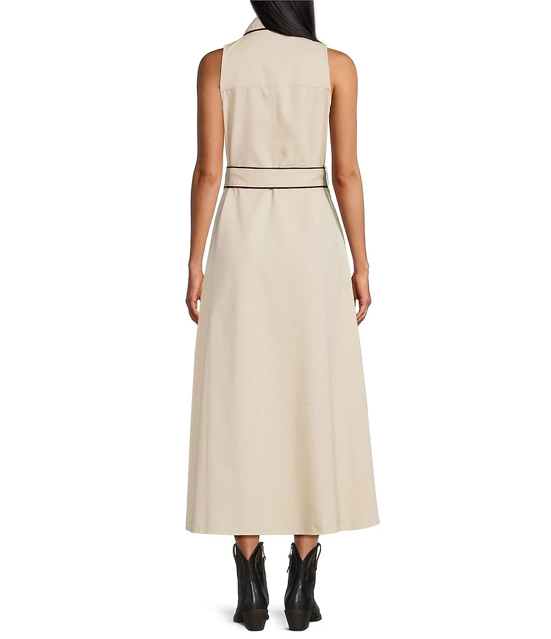 Reba Belle Halter Neck Belted Maxi A-Line Dress
