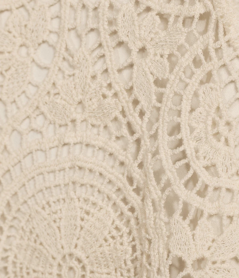 Reba Crochet Scoop Neck Coordinating Sleeveless Top