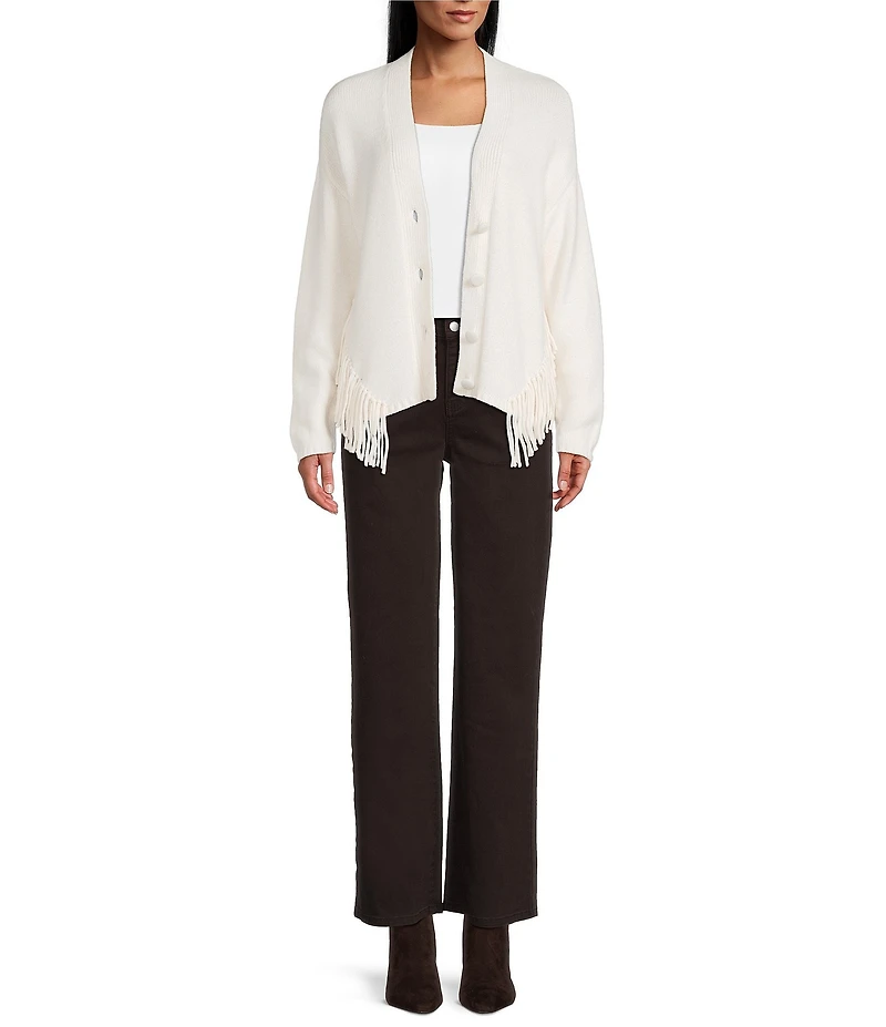 Reba Delaney Stretch Denim Wide Leg Jeans