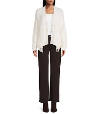 Reba Delaney Stretch Denim Wide Leg Jeans