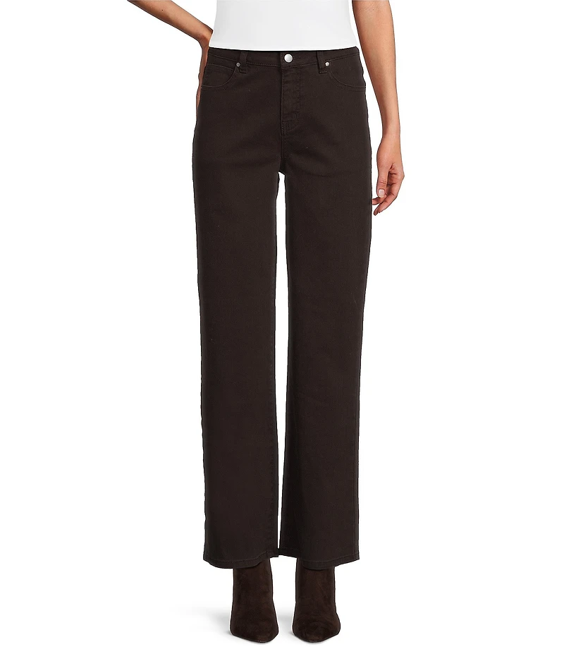 Reba Delaney Stretch Denim Wide Leg Jeans