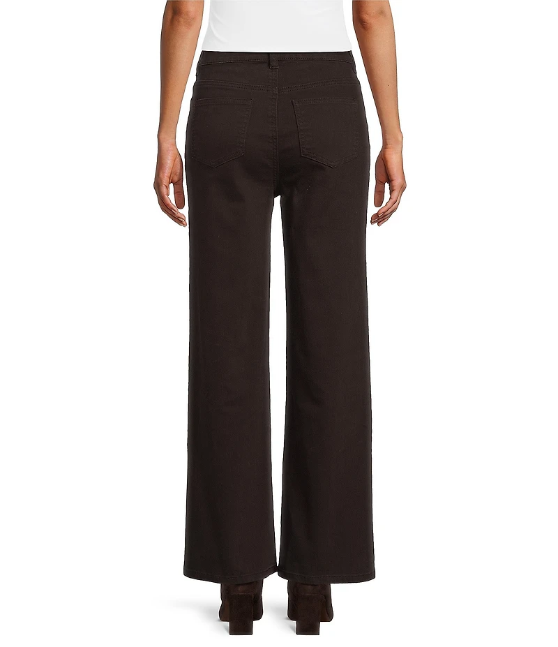 Reba Delaney Stretch Denim Wide Leg Jeans