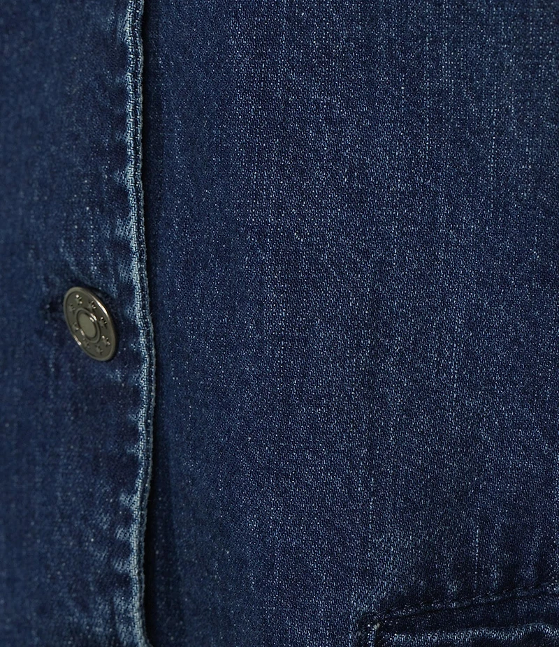 Reba Jenny Denim V-Neck Button Front Coordinating Vest