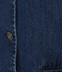 Reba Jenny Denim V-Neck Button Front Coordinating Vest