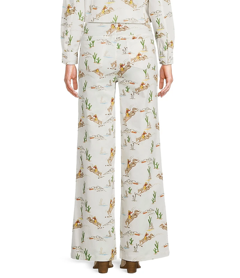 Reba Louise Cowboy Western Wide Leg Coordinating Jeans