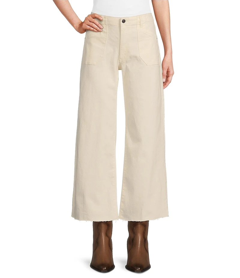 Reba Mcalester Wide-Leg Cropped Jeans