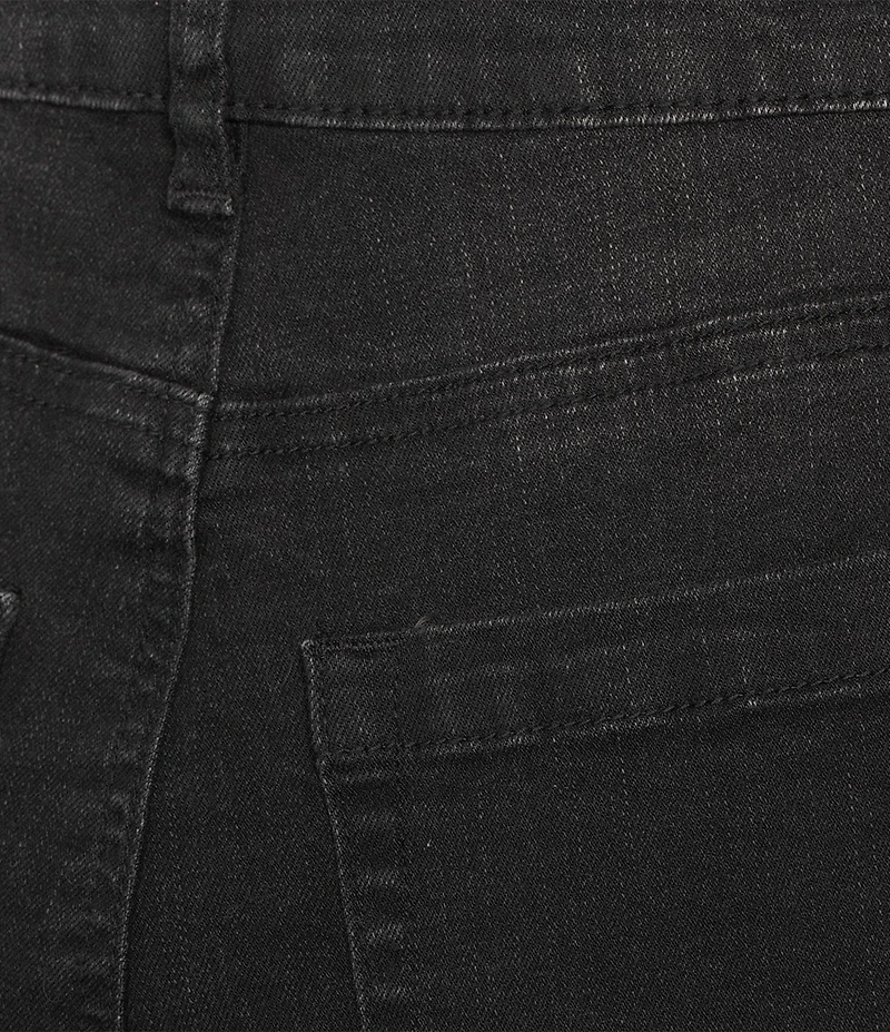Reba Mid Rise 5 Pocket Frayed Hem Stretch Denim Cut Off Shorts