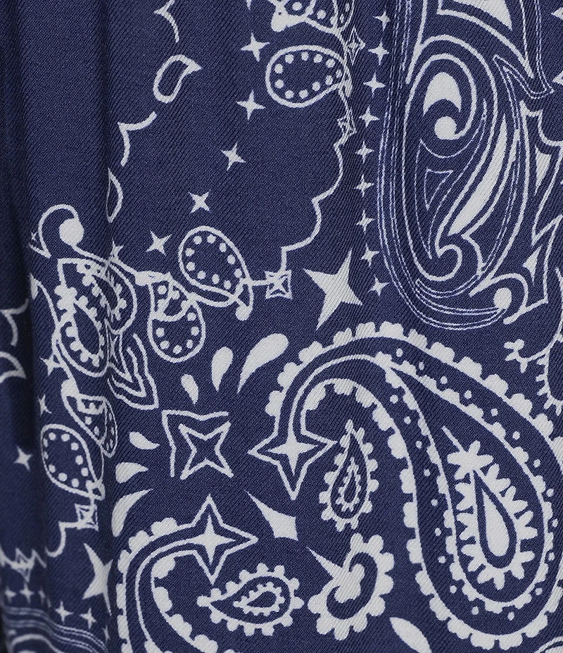 Reba Orion Bandana Print Wide Leg Pants