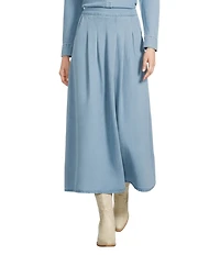 Reba Ranchland Blues A-Line Pull On Coordinating Midi Skirt