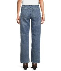 Reba Relaxed Straight Leg Distressed Denim Jeans