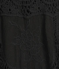 Reba Scalloped Hem Crochet Coordinating A-Line Skirt