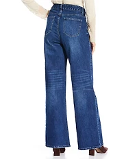 Reba Stretch Denim Wide Leg Jeans