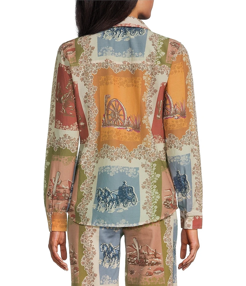 Reba Woven Voile Point Collar Long Sleeve Coordianting Shirt