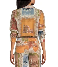 Reba Woven Voile Point Collar Long Sleeve Coordianting Shirt