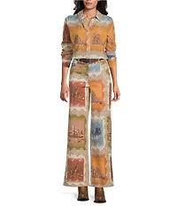 Reba Woven Voile Point Collar Long Sleeve Coordianting Shirt