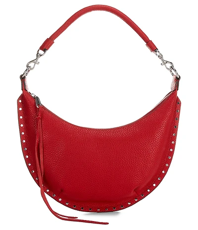 REBECCA MINKOFF Darren Small Crescent Studded Crossbody Bag