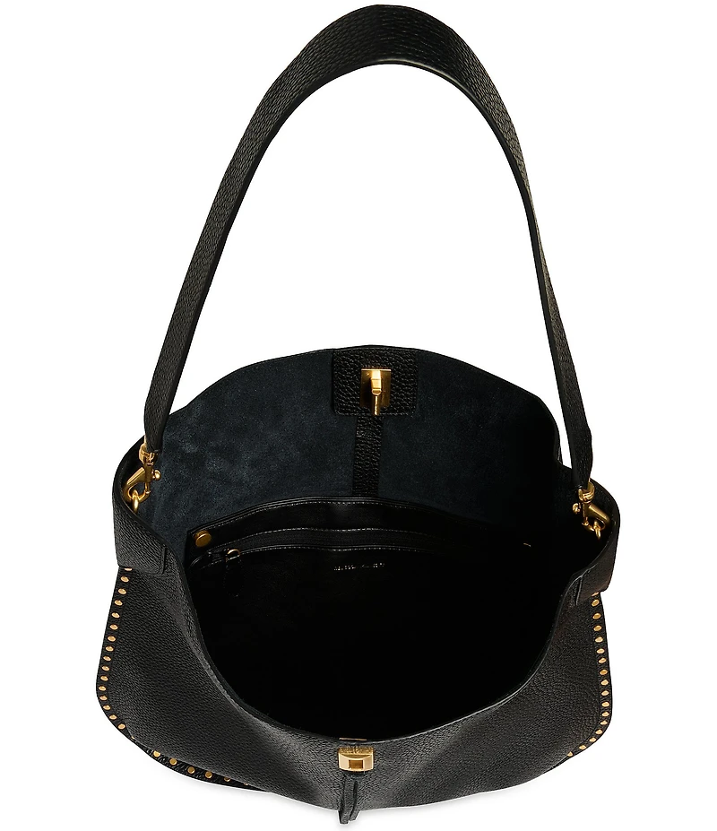 REBECCA MINKOFF Darren Studded Slim Hobo Shoulder Bag