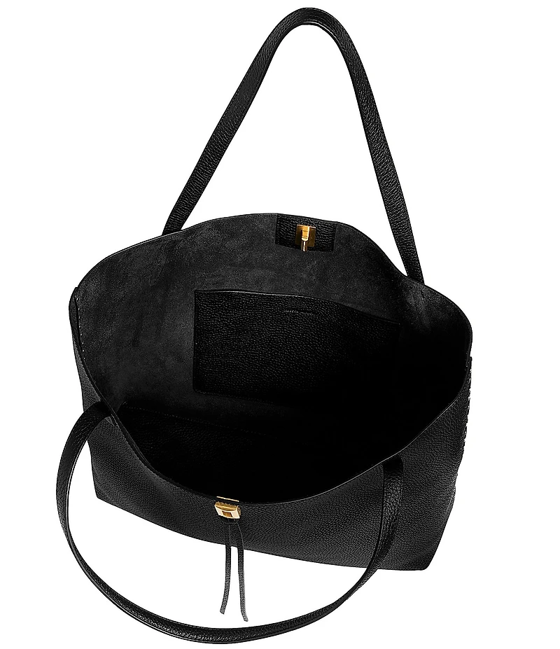 REBECCA MINKOFF Darren Unlined Leather Tote Bag