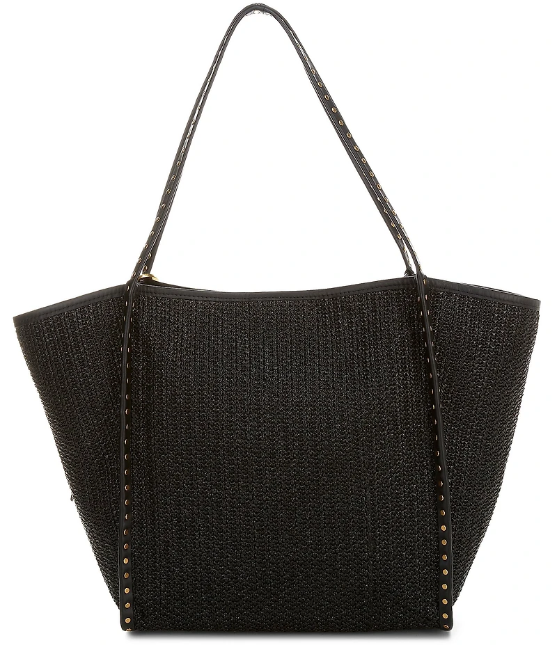 REBECCA MINKOFF Dylan Raffia Shoulder Tassel Tote Bag